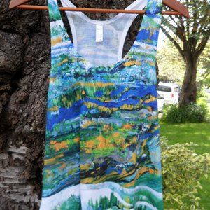 BC Forest Tank  Canadian Art  tank top  XL new
